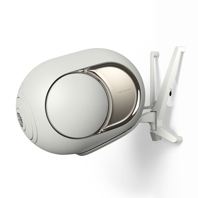 Front. Devialet - Gecko Speaker Mount for Phantom Ultimate 108 dB - Light Pearl.