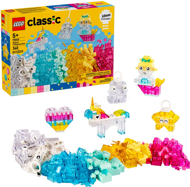 Lego Classic 5+ 11040 Magical Boat Transparent 340 M pcs/pzs ideas included CHOKING HAZARD WARNING: small parts. Not suitable for children under 3 years.