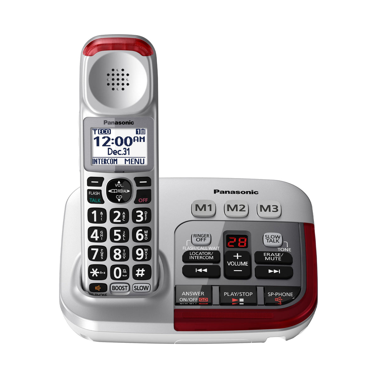 Panasonic - Amplified Cordless Phone - KX-TGM450 - Silver