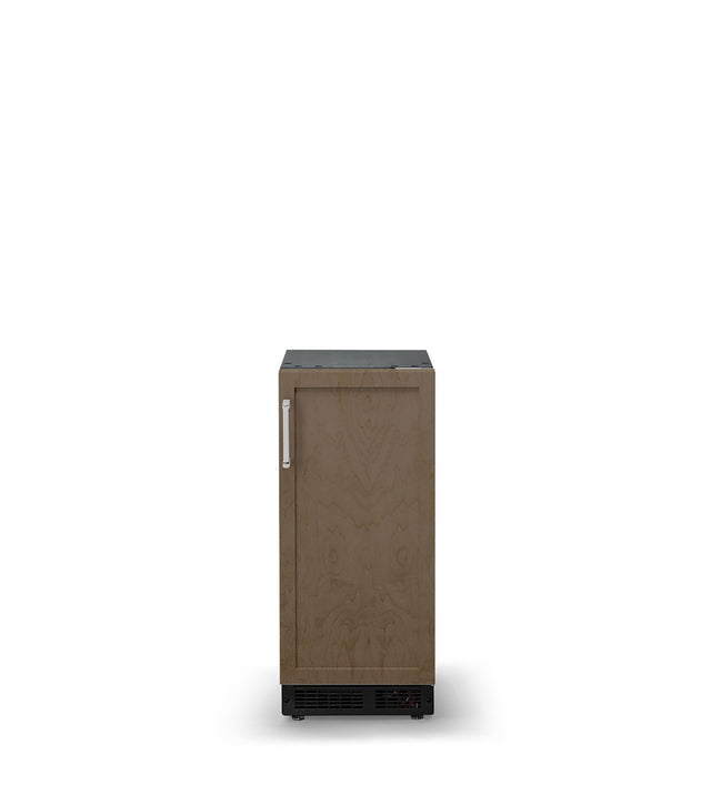 Front. Viking - 15" Nugget Ice Machine with Drain Pump - Stainless steel.