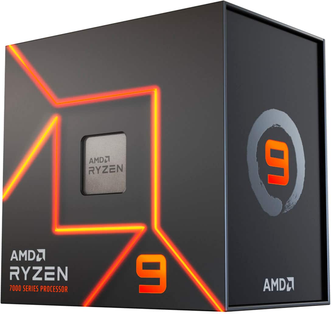 AMD - Ryzen 9 7900X 12-Core - 24-Thread 4.7 GHz (5.6 GHz Max Boost) Socket AM5 PCI Express 5.0 Unlocked Desktop Processor - Silver