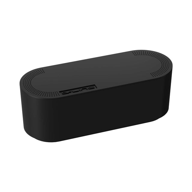 Front. D-Line - D-Line Small Cord Organizer Box - Black.