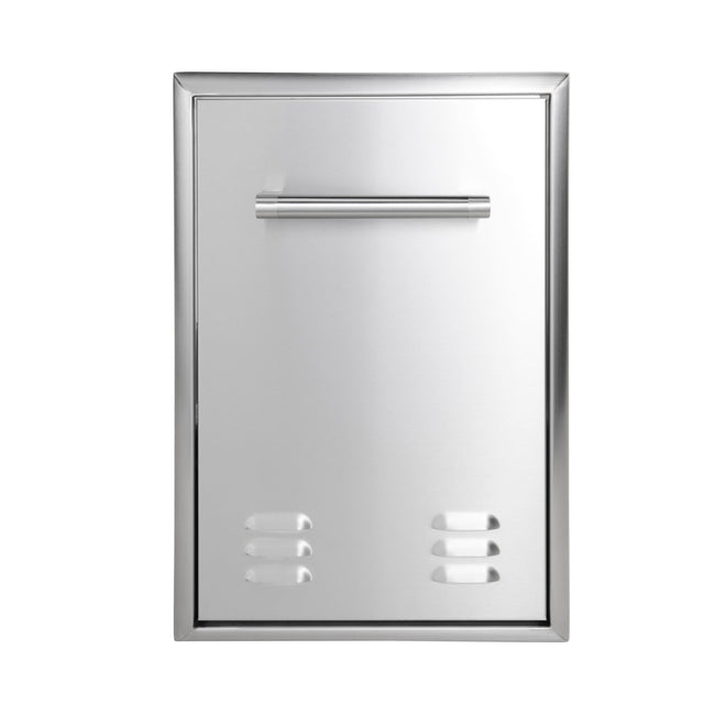 Front. Coyote Outdoor Living - Coyote Outdoor Living 18" Trash or LP Tank Drawer - Stainless Steel.