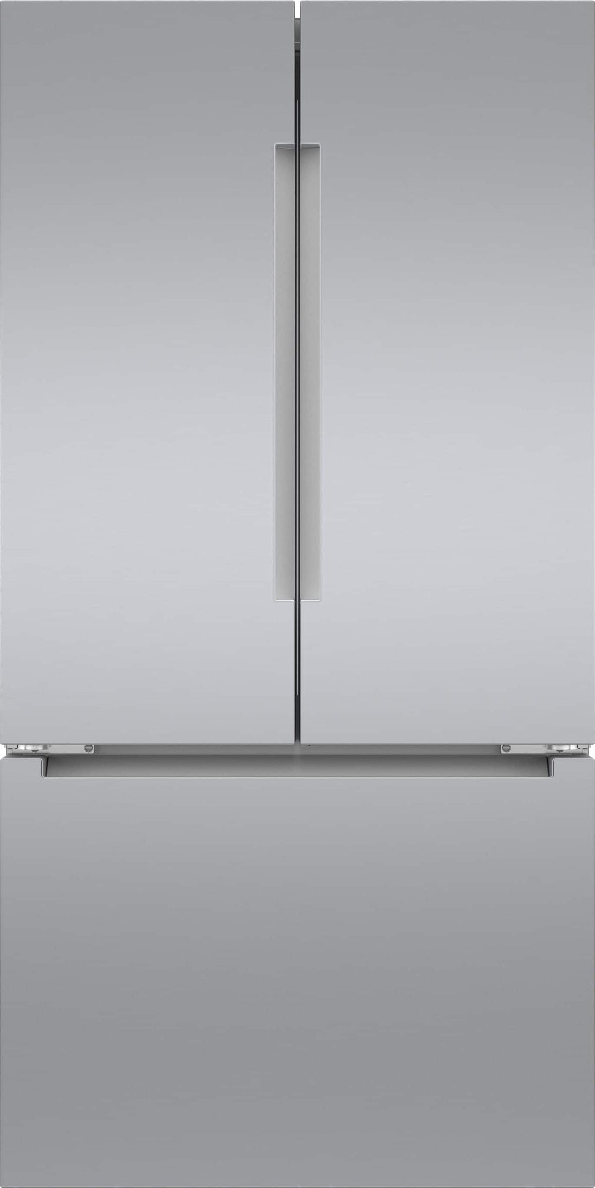 Bosch - 800 Series 36 in. Wide 21 Cu. Ft. French Door Bottom Freezer Counter-Depth Smart Refrigerator with FarmFresh System - Stainless Steel