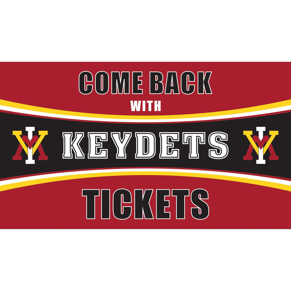 Evergreen Enterprises - Virginia Military Institute Keydets 28" x 16" Come Back With Tickets Door Mat - Multicolor