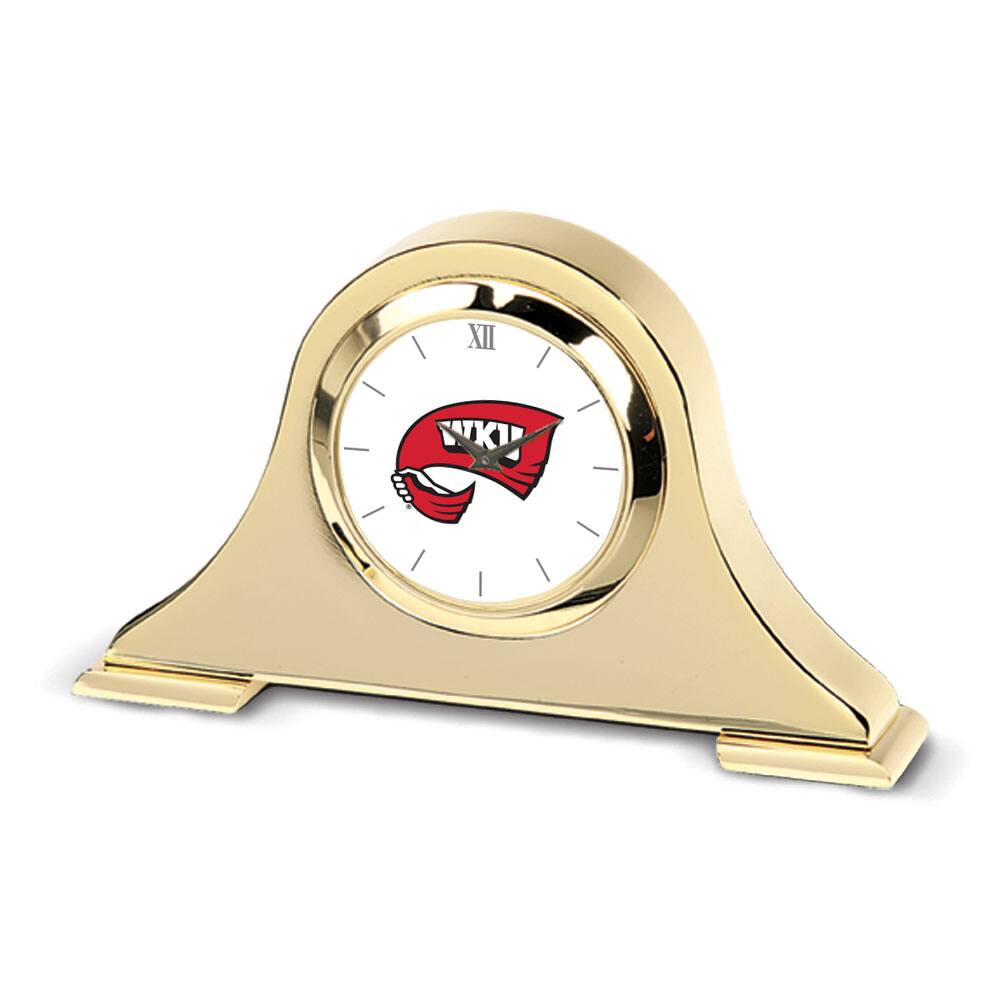 Jardine - Western Kentucky Hilltoppers Team Napoleon Desk Clock - Gold