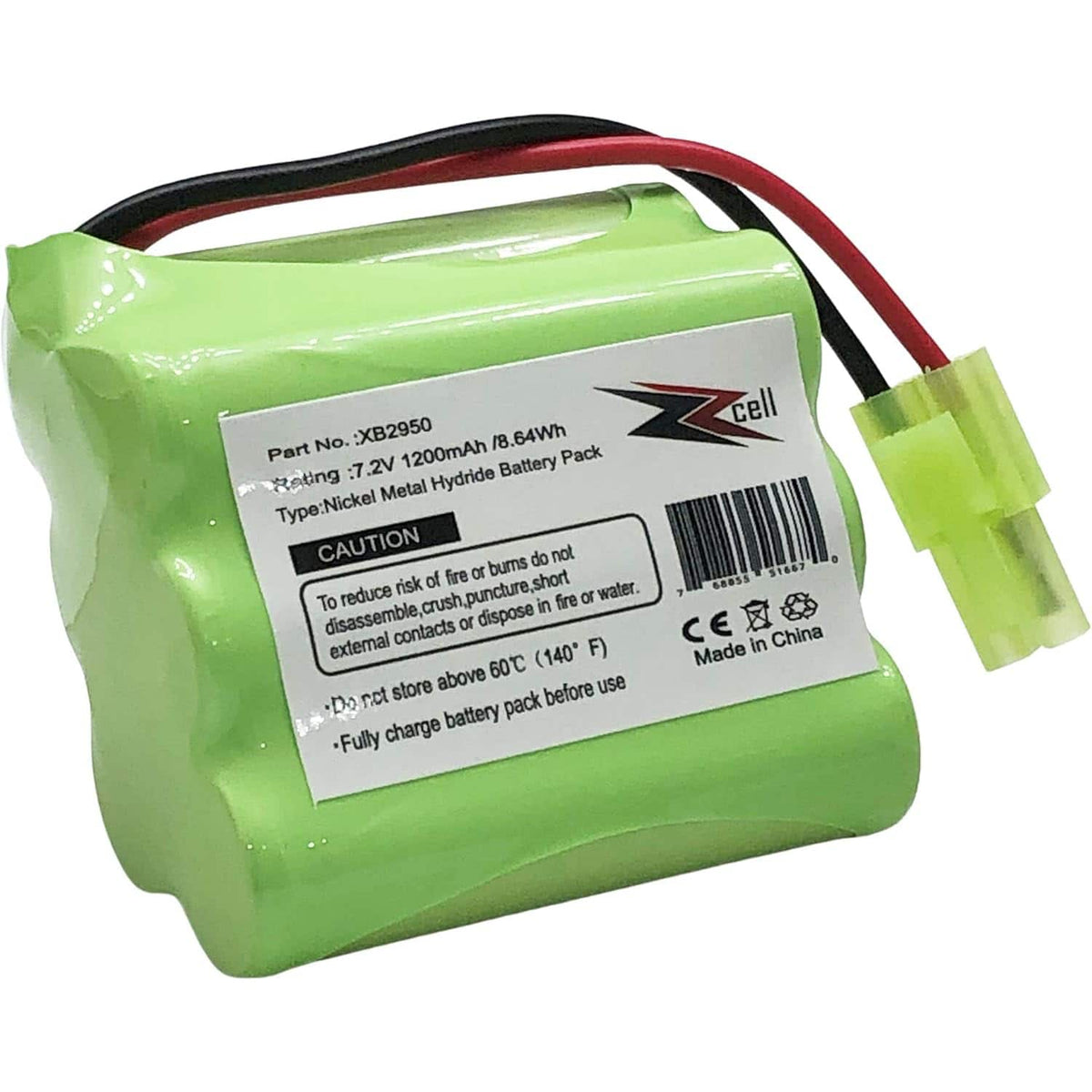 ZZcell - Battery For Euro Pro Shark Vacuum Carpet And Carpet Sweeper XB2950, V2945, V2945Z, V2950, V2950A 1200mAh
