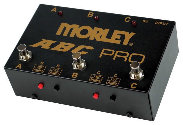 A B C  
9V INPUT  
MORLEY ABC PRO  
A B C  
180° NORM LIFT GRND  
180° NORM LIFT GRND
