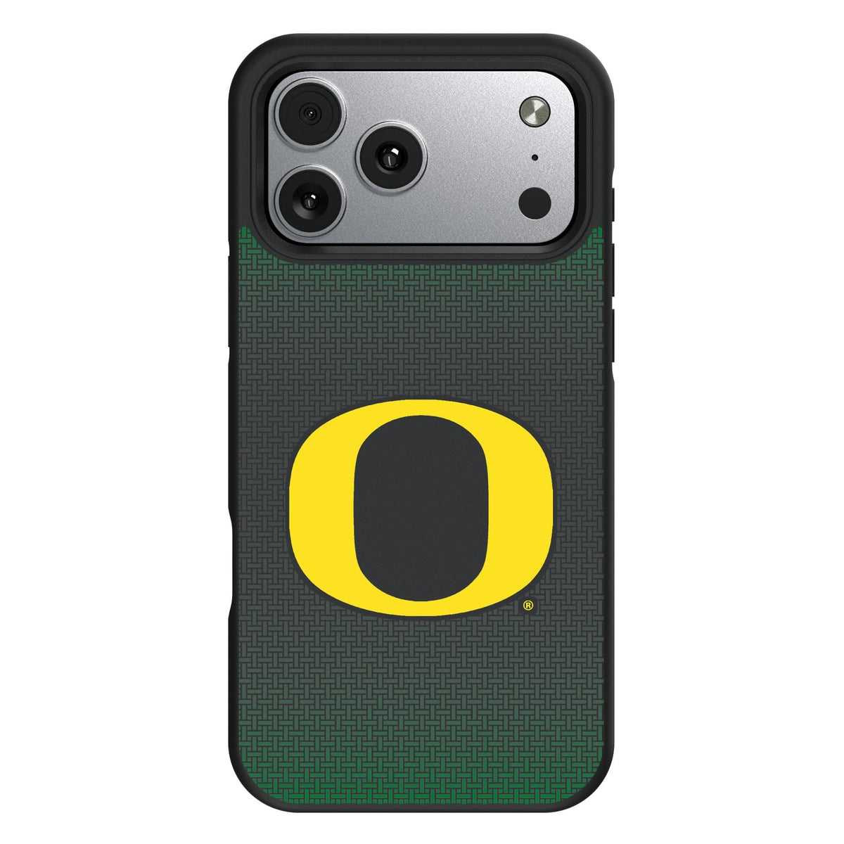 Keyscaper - NCAA - Oregon Ducks Bump Case with 8.2ft Drop Protection - 17 Pro Max - Black