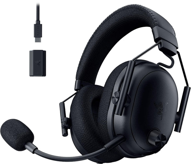 Front. Razer - BlackShark V3 Pro ANC Wireless Over-the-Ear Gaming Headset for PC, Mac, Playstation, Nintendo Switch, Smartphone - Black.