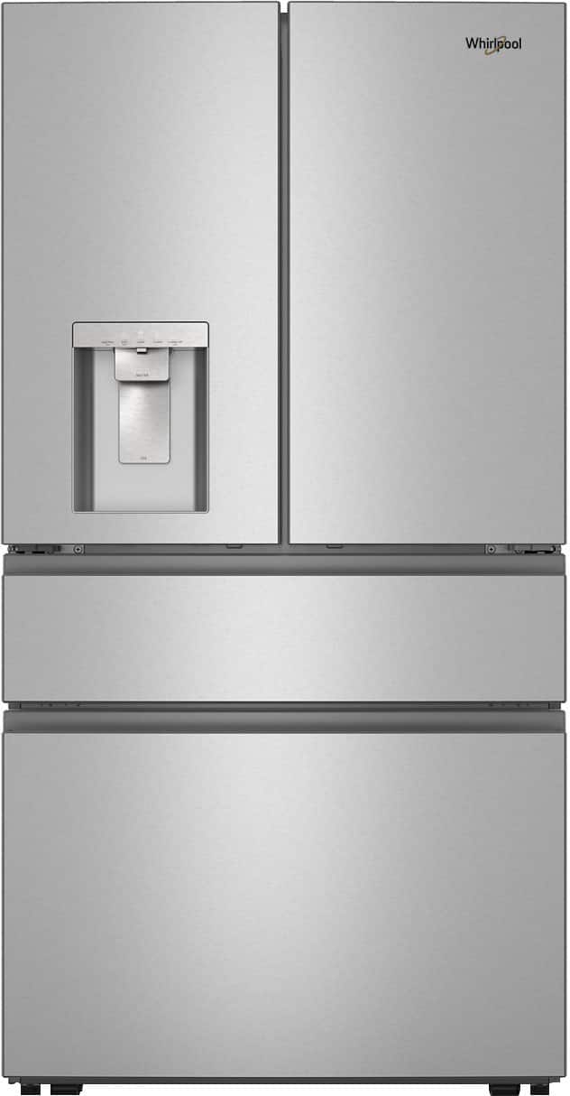 Front. Whirlpool - 29 Cu. Ft. French Door Refrigerator with Flexible Temperature Drawer - Fingerprint-Resistant Stainless Finish.