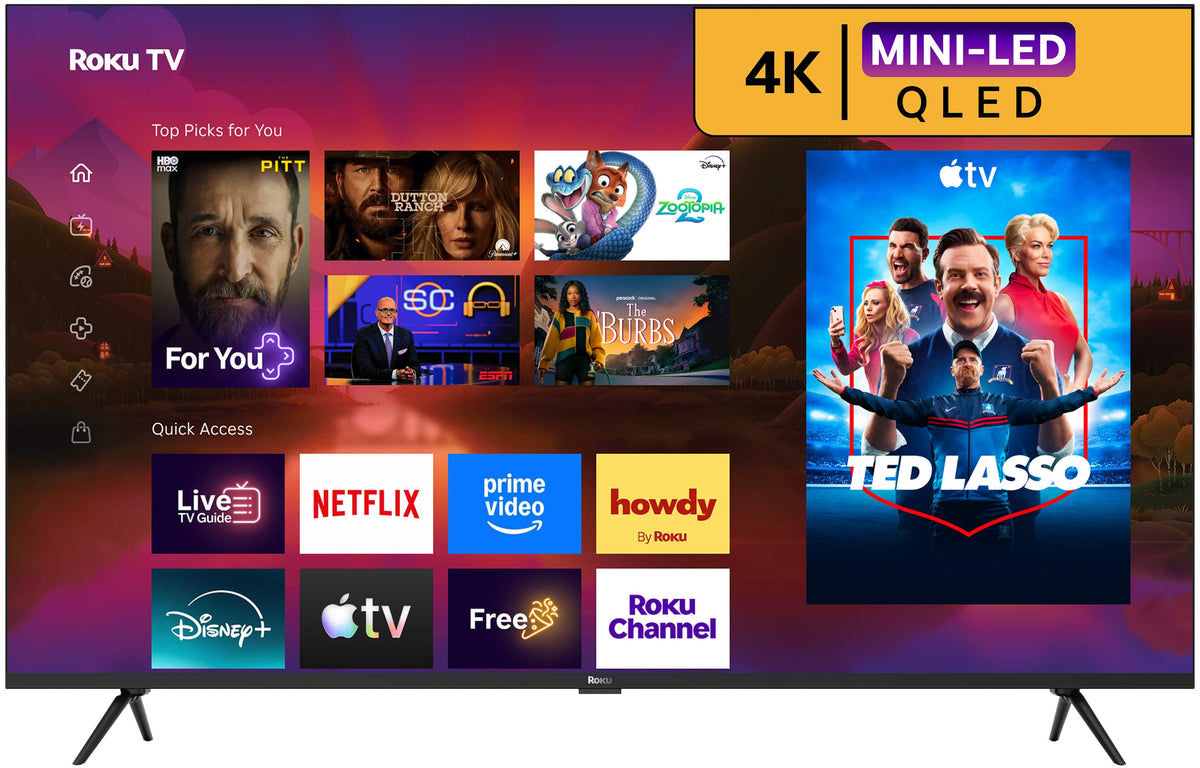 Roku - 55" Class Plus Series 4K QLED Mini-LED Smart RokuTV
