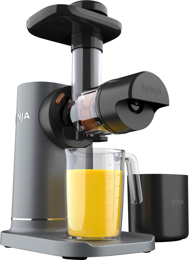 Front. Ninja - NeverClog Cold Press Juicer - Charcoal.