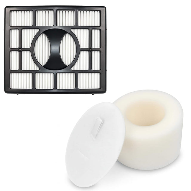 Front. HQRP - HQRP HEPA Filter Kit for Shark Rotator NV800 NV801 NV802 NV803 UV810 NV680 NV681 NV682 NV683, Replaces XHF680 XFF680.