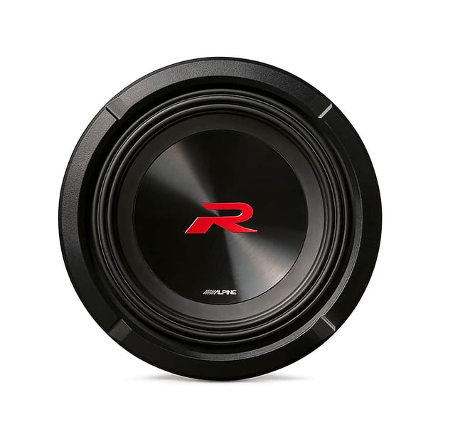 Front. Alpine - R-Series 8" Dual Voice Coil 2-Ohm Subwoofer - Black.