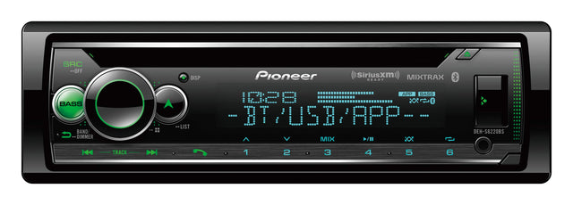 SRC - OFF DISP Pioneer (SiriusXM) MIXTRAX READY BASS BAND DIMMER APP BASS 10:20

BT/USB/APP - LIST

DEH-S6220BS

TRACK DN 1 2 3 4 5 6