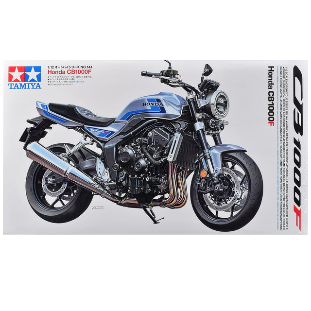 1/12 NO.144 Honda CB1000F  
TAMIYA CA 10001

HONDA  
Honda CB1000F

FROGET FREERIENCE FIRCLUDES  
INLINE 4 ENGINE, 1/12 SCALE ENGINE SUSPENSION, MOTORCYCLE METAL LATED MUFFLE SERIES SUCH AS MUFFLER, HEAD TO STATI AND FRAME DISPLAY FRONT DETAIL MODEL FORK INNER TUBES ON OF DEPICT *FLOWING LINES *3 MARKING LIQUID IN CAPTURED OPTIONS COOLED STYLE