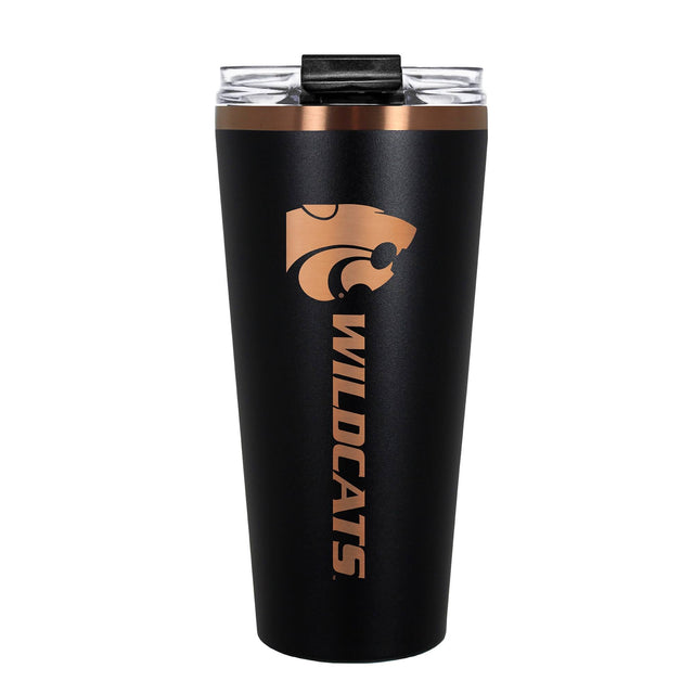 Front. Great American Products - Kansas State Wildcats 30oz. Big Slim Tumbler - Black.