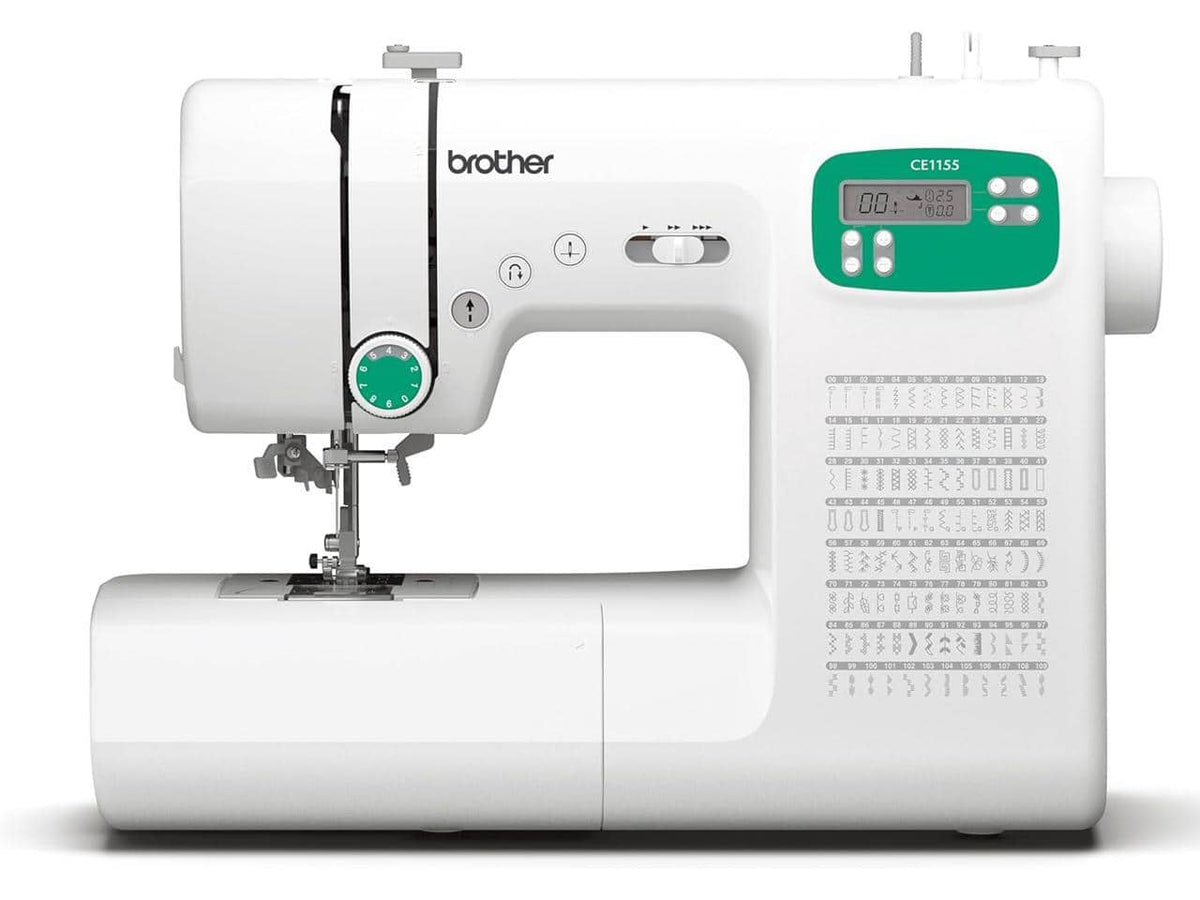 Brother - CE1155 Sewing Machine, 110 Stitches, Auto Start/Stop, LCD, 7 Feet