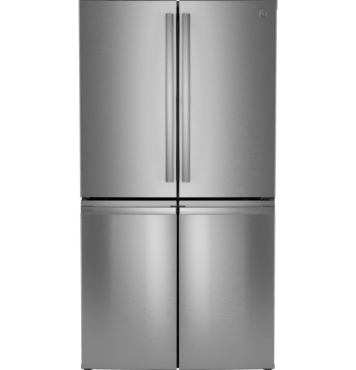 GE Profile - 36 in. Wide 22.9 Cu. Ft. 4-Door French Door Counter-Depth Smart Refrigerator with Dual-Dispense AutoFill Pitcher - Stainless Steel