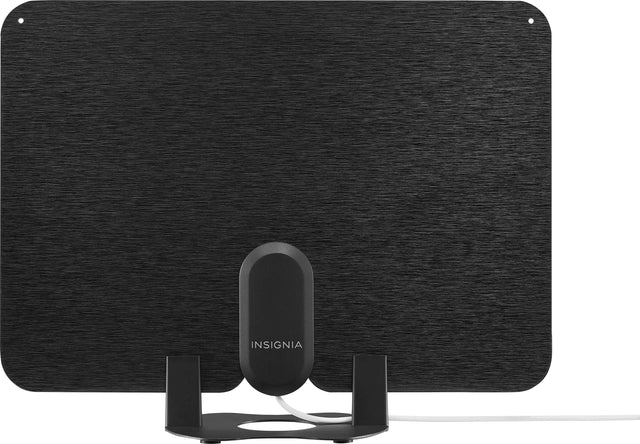 Front. Insignia™ - Amplified Ultra-Thin Indoor HDTV Antenna with 60-Mile Range - Black/White.