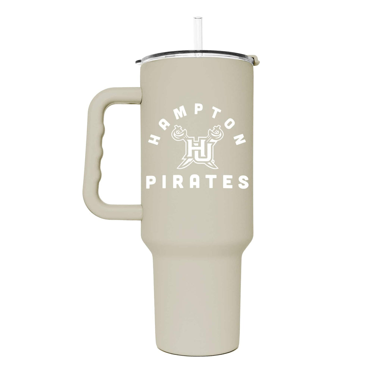 Logo Brands - Hampton Pirates 40oz. Sand Soft Touch Tumbler - Multicolor