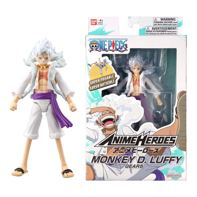 4+ BANDAI 390 123064 NE NEPECO WARNING: CHOKING HAZARD-Small parts. Not for children under 3 years. AVERTISSEMENT: RISQUE D'ETOUFFEMENT- Petites pièces. Ne convient pas aux enfants de moins de 3 ans. POSABLE SUPER ARTICULÉ. SUPER MEERDES MERDES. MONKEY D. LUFFY GEAR5. BANDAI NAMCO