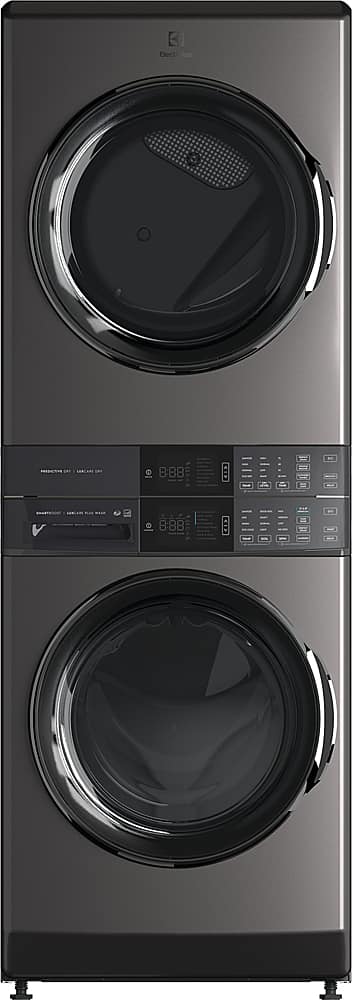 Front. Electrolux - Laundry Tower Single Unit Front Load 4.5 Cu. Ft. Washer & 8 Cu. Ft. Electric Dryer - Titanium.