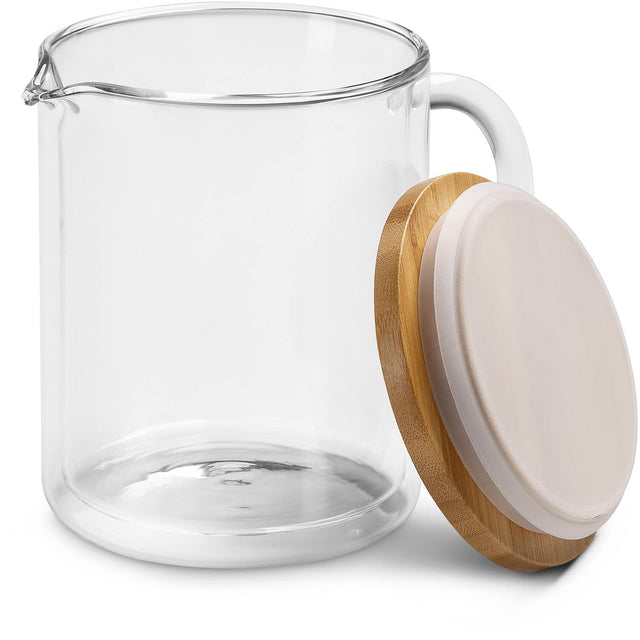 Front. De'Longhi - Double Wall Glass Coffee Pot (750ml 25oz) - Clear.