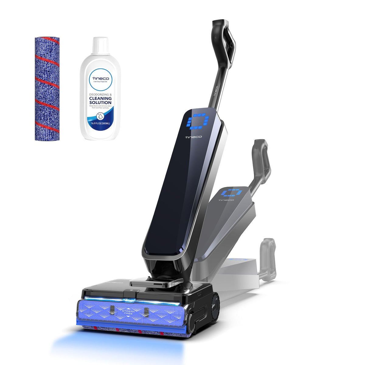 Tineco - FLOOR ONE Station S9 Scientist Pro Wet Dry Vacuum Mop - Black