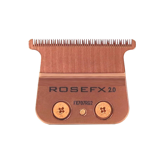 Front. Babyliss - Babyliss Pro Rose Gold FX707RG2 Replacement Deep Tooth T-Blade 2.0MM - Rose Gold.