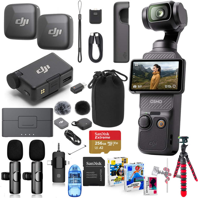 J dJI 4 71 d  16.9 12/124 0 OSMO c .... SanDisk Extreme 256 GB V30 A2 microSDHC microSDXC ADAPTER microSDHC microSDXC PHOTO C...OO EOI 2024 VIDEO EDITOR EFFECTS