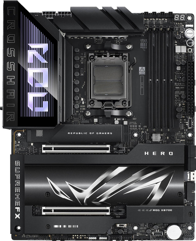 CROSSHAIR : FX SUPREMEFX f A VEN REPUBLIC OF GAHERS BOOG 5000 SFIS HERO ROG X870E 18 START 2 iE  A