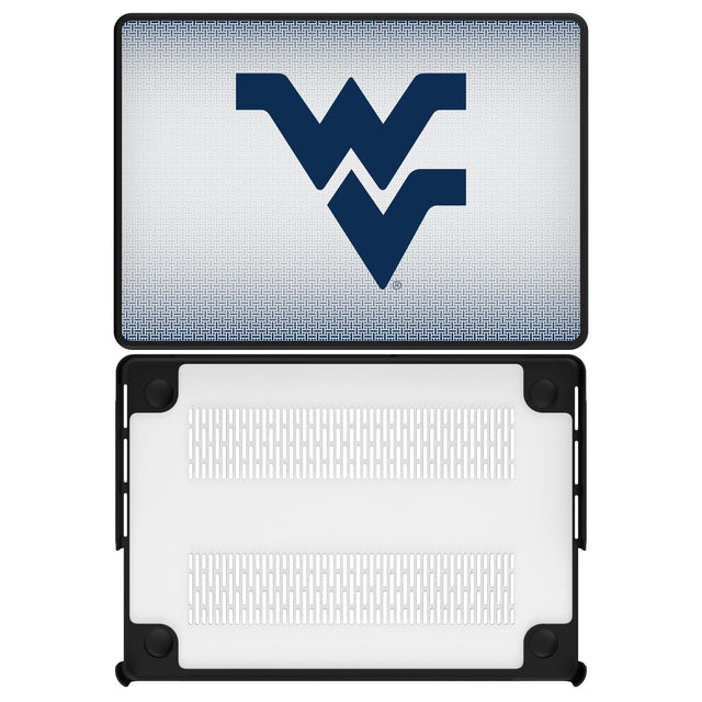 Front. Keyscaper - West Virginia Mountaineers Linen MacBook Case - Pro 14 in - Multicolor.