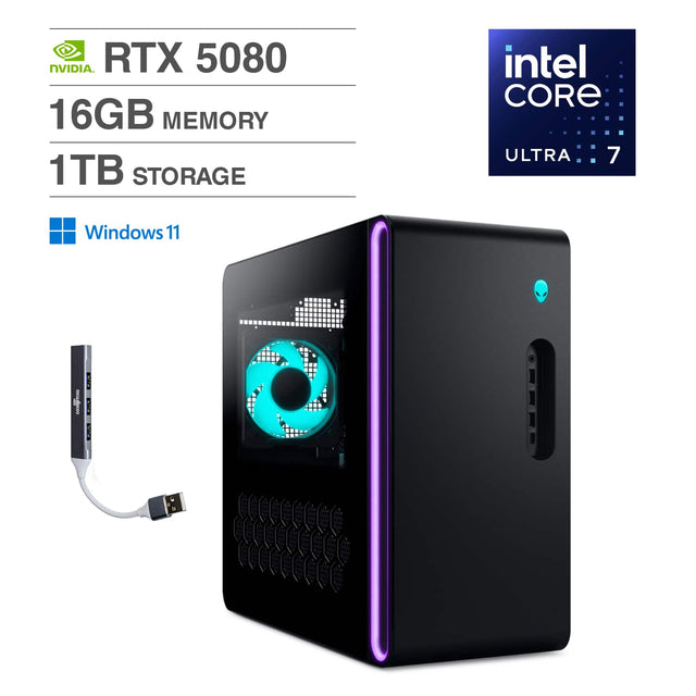 NVIDIA RTX 5080  
16GB MEMORY  
1TB STORAGE  
Intel Core Ultra 7  
Windows 11