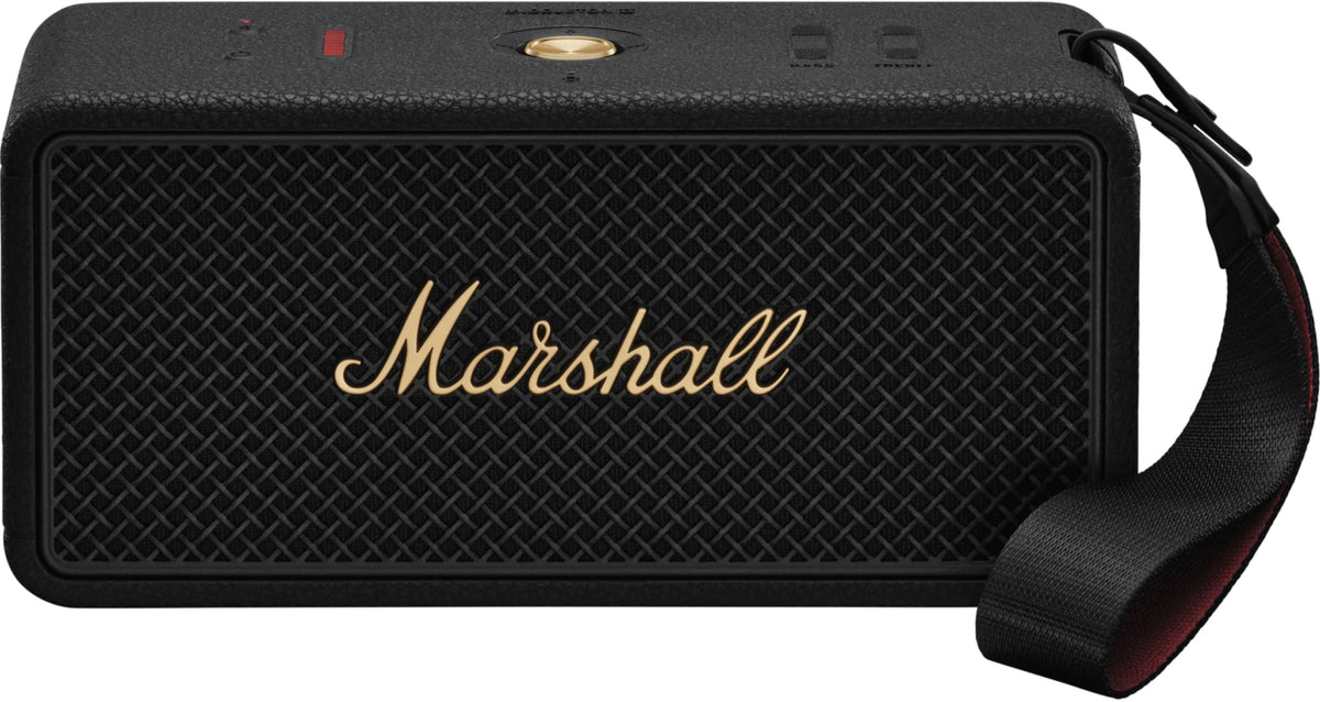 Marshall - Middleton II Portable Bluetooth Speaker with Rugged Waterproof / Dust-proof Wireless Design - Black/Brass