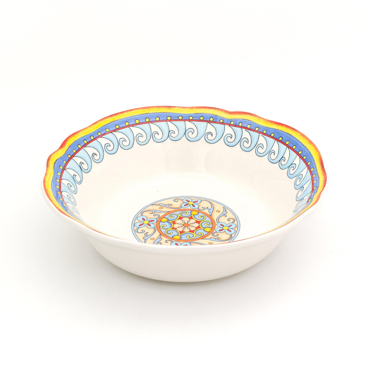 Euro Ceramica Home - Duomo 10" Serving Bowl - Gold