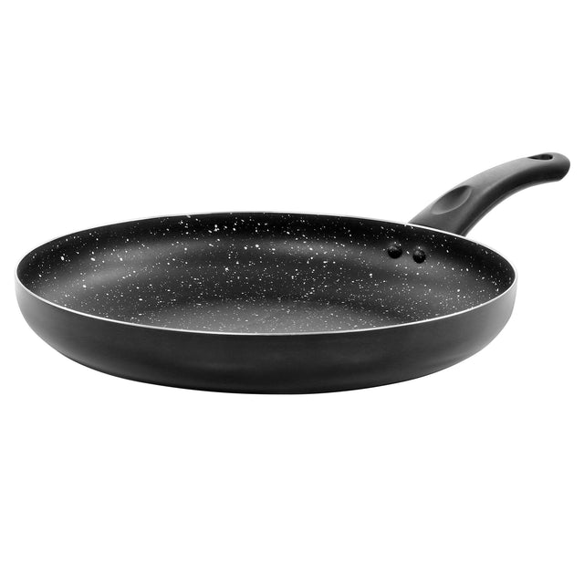 Front. Oster - Oster Luneta 12 Inch Aluminum Nonstick Frying Pan With Bakelite Handle in Black - Black.