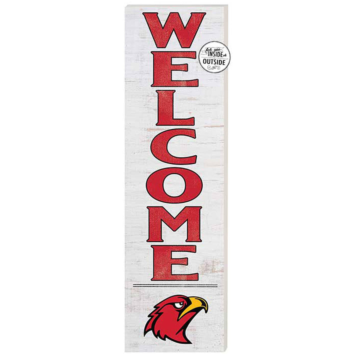 Jardine - Illinois Tech Scarlet Hawks 10'' x 35'' Indoor/Outdoor Welcome Sign - White