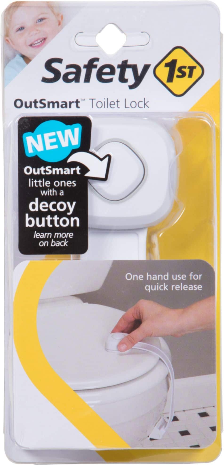 Safety 1st - OutSmart™ Toilet Lock - White