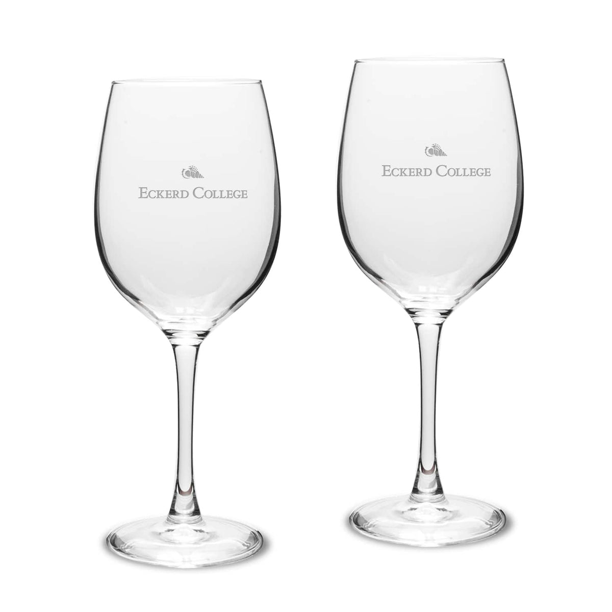 Jardine - Eckerd Tritons 16oz. Two-Piece Traditional White Wine Glass Set - Multicolor