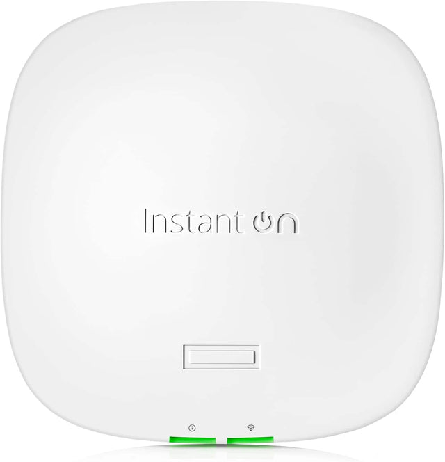 Front. HPE Networking Instant On - HPE S1T08A Networking Instant On AP21 2x2 WiFi 6 Wireless Access Point.