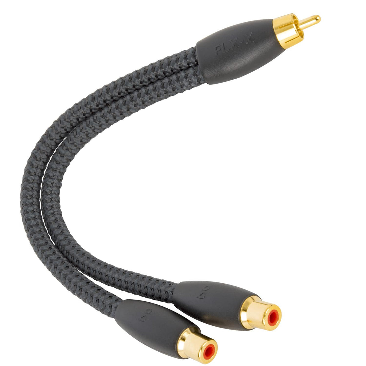 AudioQuest - FLX-X M22F RCA Splitter - 1 x Male RCA > 2 x Female RCA - Black
