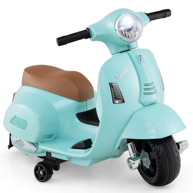 Front. Costway - Costway Kids Ride on Motorcycle with Training Wheels Headlight Horn 6V Battery For Kids Aged Over 3 Years - Green.