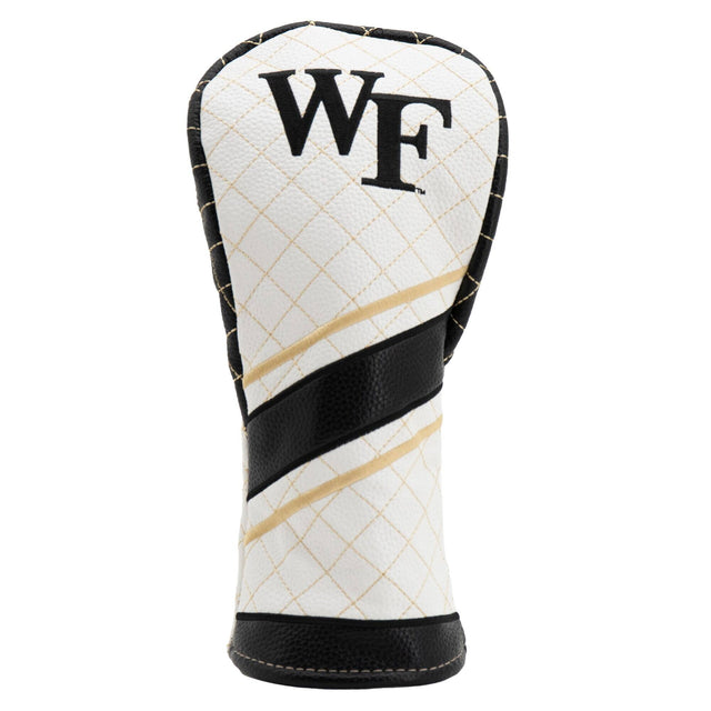 Front. Team Golf - Wake Forest Demon Deacons Striped Quilted Fairway Headcover - Multicolor.