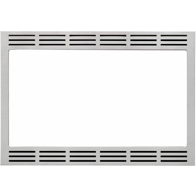 Front. Panasonic - 30" Trim Kit for Select Microwaves - Stainless steel.