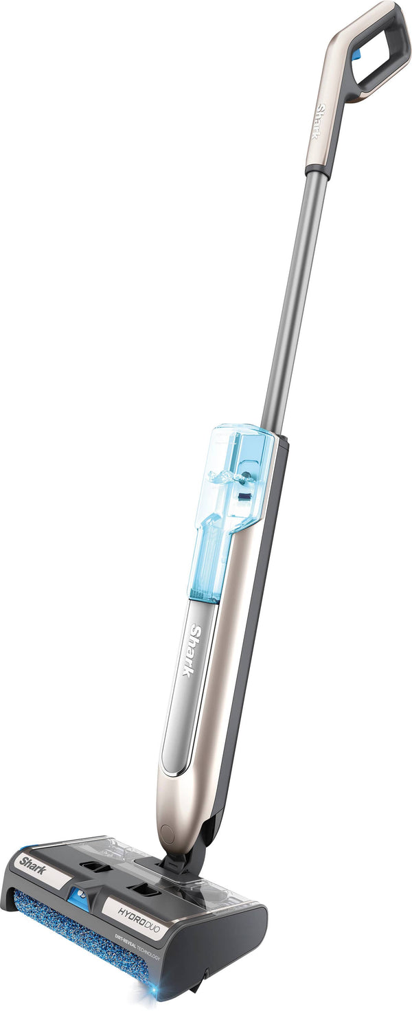 Shark - HydroDuo with Dirt-Reveal Technology, Cordless wet & dry hard floor cleaner picks up, mops, & scrubs - Stone Metallic