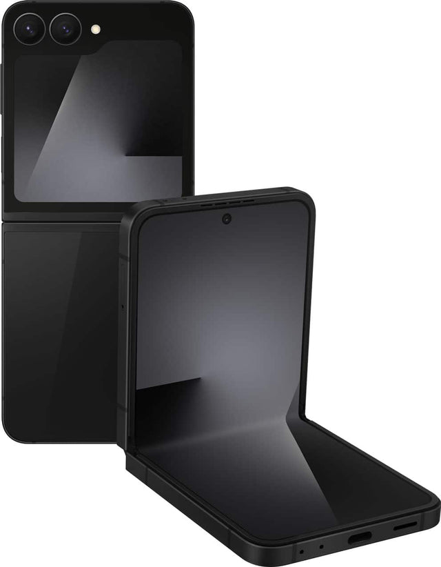 Front. Samsung - Galaxy Z Flip7 FE 128GB (Unlocked) - Black.