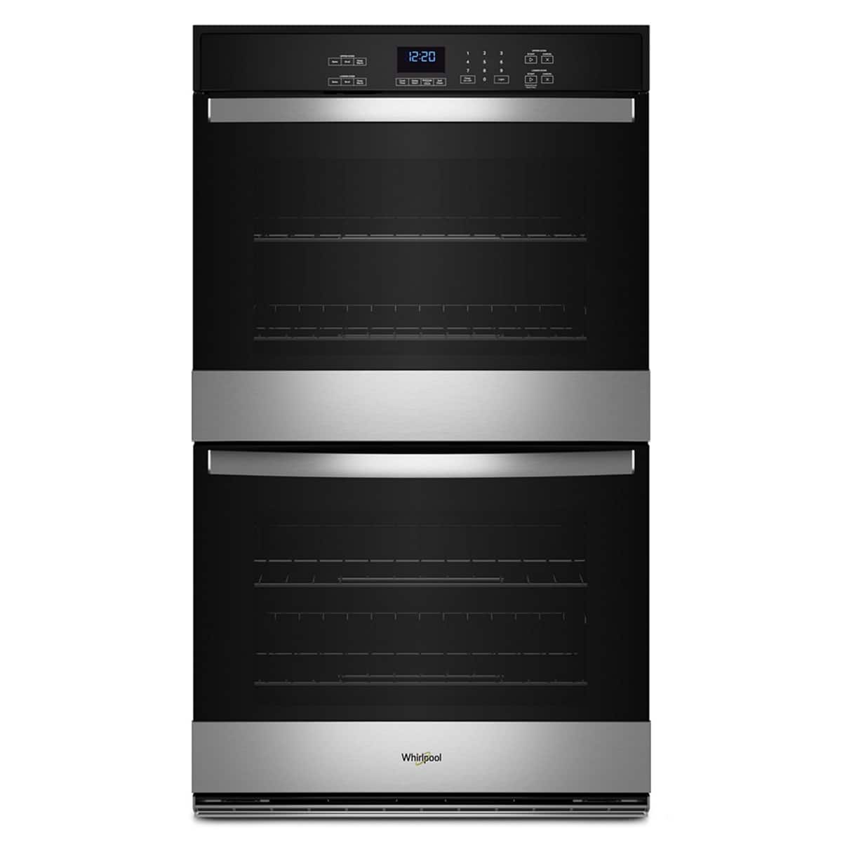 Whirlpool - 10.0 Total Cu. Ft. Double Self-Cleaning Wall Oven - Stainless Steel