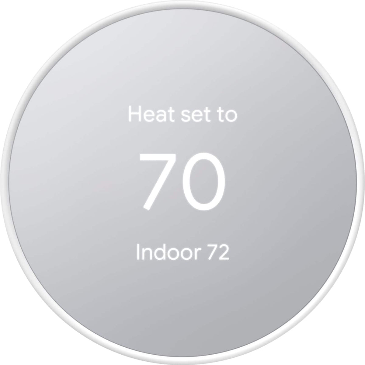 Google - Nest Thermostat - Programmable Wi-Fi Smart Thermostat - Snow